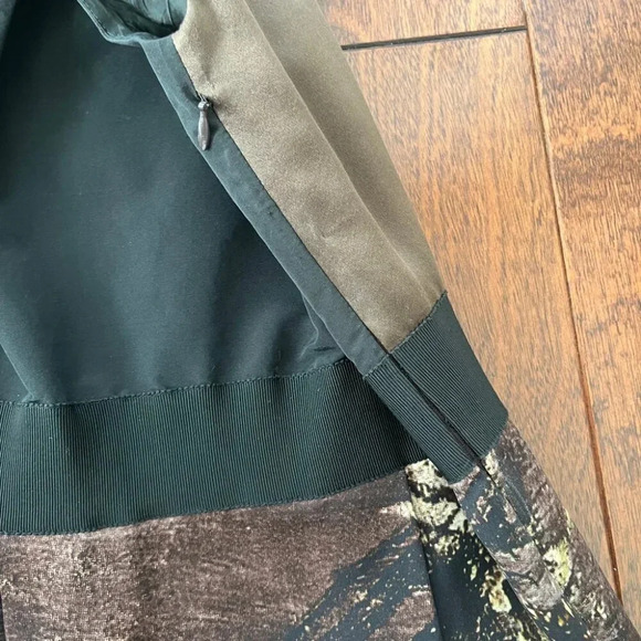 Alberta Ferretti | Silk Taffeta Cocktail Dress - Black & Red & Tan / Sz 6 - Picture 7 of 15